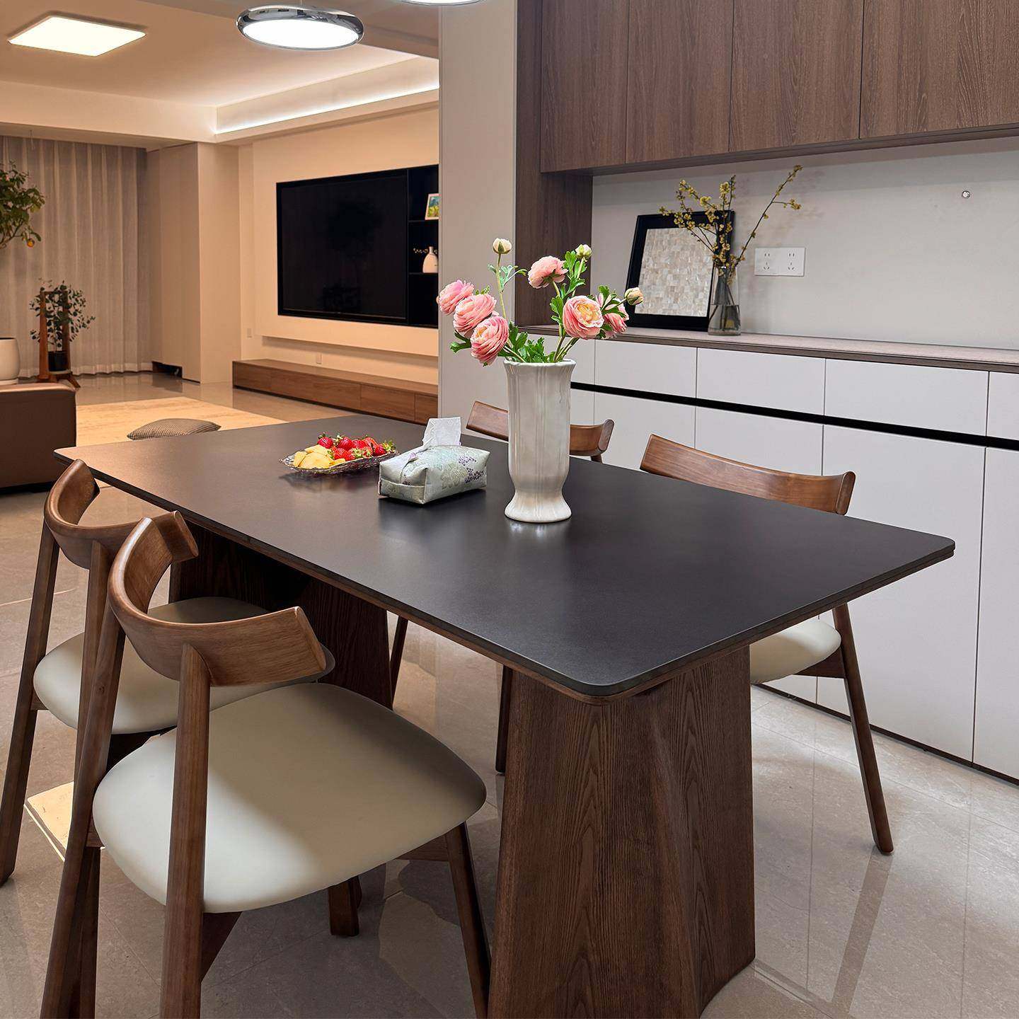 法式岩复古88528组板餐桌椅合小户型家用白蜡木长形饭桌方中古风,商业/办公家具,餐桌椅系列,淘宝优惠券,粉丝福利购,淘宝优惠卷