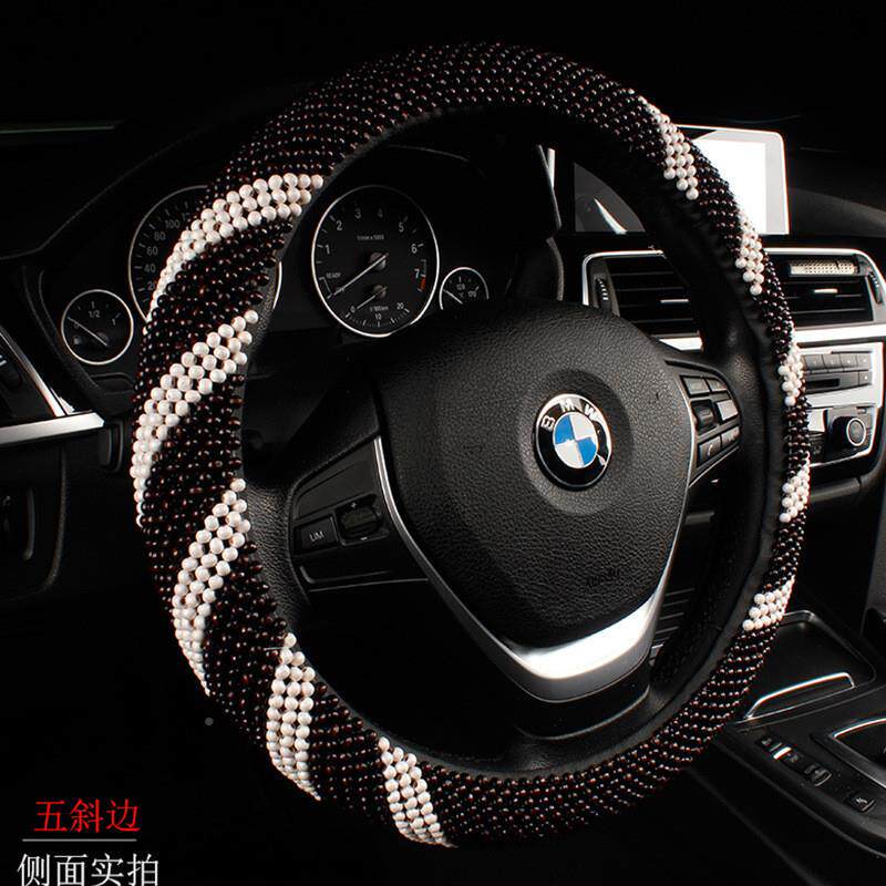 汽S8H四季通用纯手工木珠汽车方向套木珠方向盘套防滑透277气盘车