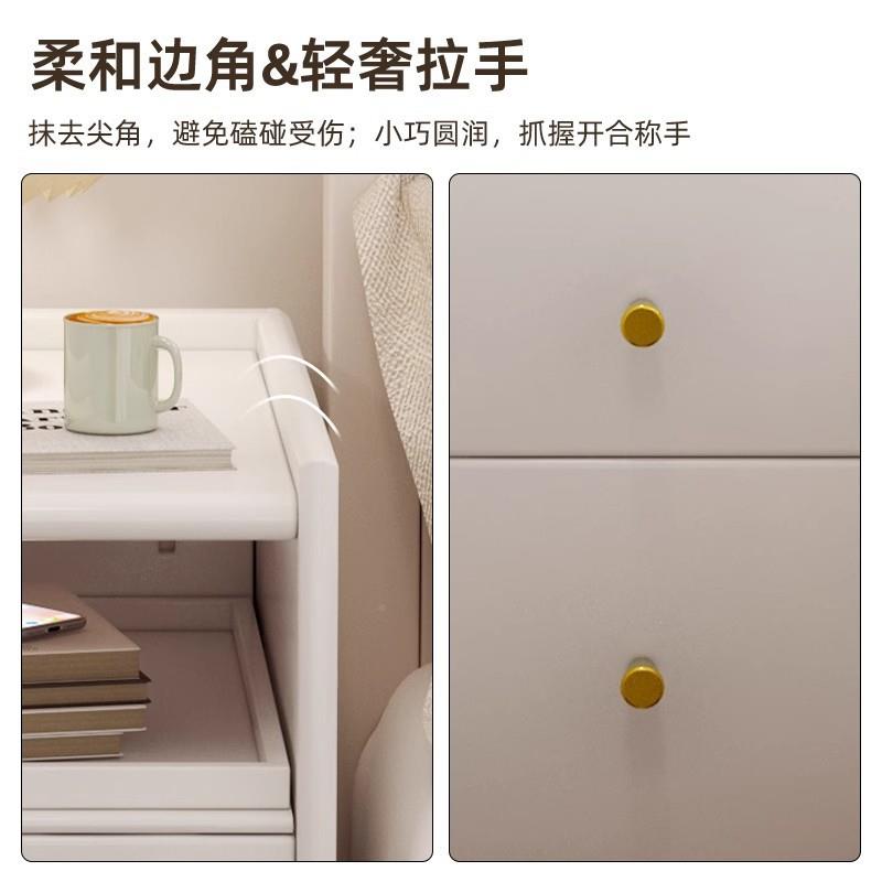 极窄物床头柜小型超窄20木cm30分床边窄DVS夹缝收纳柜子公实床头