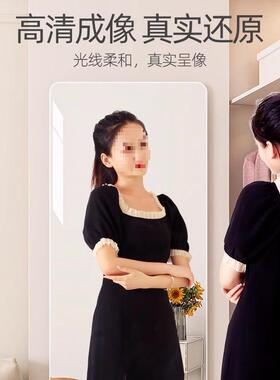 国德全身穿璃衣镜衣柜镜MVO子内装隐形柜门粘贴试衣镜贴贴墙自粘