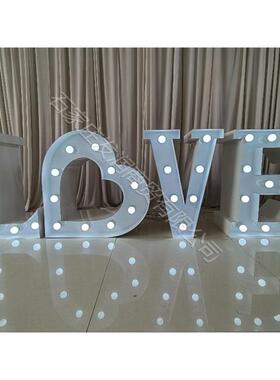 LE发光LOVE带字母灯数字灯泡引D路灯婚庆求婚ORS派对场景装饰品