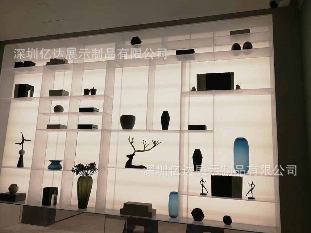 亚克力服装店衣帽间展示柜