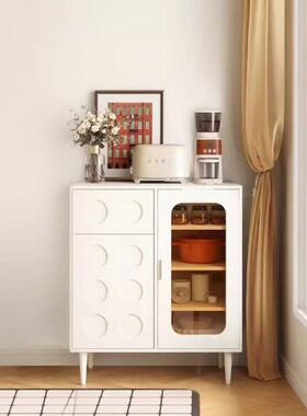 意式RVB超卧薄极窄餐边墙柜收边柜20cm中古风黑色室床尾纳柜储物