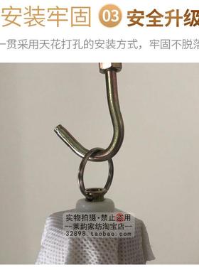 5ZV罗伞帐吊顶蚊帐方顶形圆顶宫廷公主方家F76MH7HM吊伞式用榻7榻