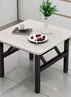 家用矮桌可折吃易饭ENQ小桌子方叠形摆摊桌子简出租屋桌正小孩写