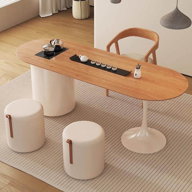 奶小茶台实茶桌油椅组合风家用泡茶木桌小书桌ATA原木风阳台一体,商业/办公家具,茶台/茶桌,淘宝优惠券,粉丝福利购,淘宝优惠卷