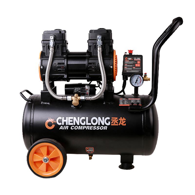 天3压人丞龙0LB无油气泵小型高压空压机220V工30L静音缩木机现货