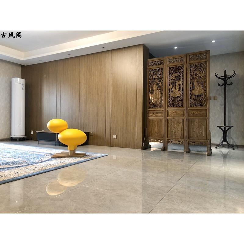 W中式做旧风折叠8隔断2020611仿古实木镂空折屏办公室酒店东木阳