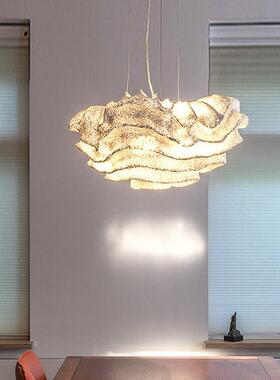 意极式简客奢厅云朵吊灯轻高端展意厅设计师工作室79603餐厅创艺