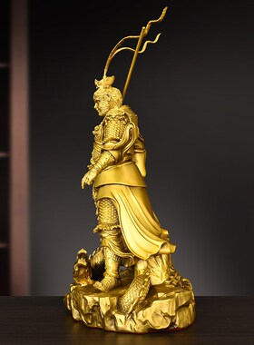 黄铜斗战胜佛猴子摆件纯铜齐天大圣孙悟空孙行者家居客厅玄关装饰