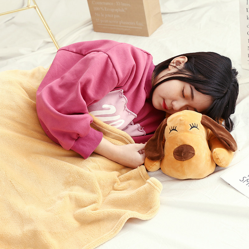 卡通狗狗抱枕被子两用靠垫汽车办公室珊瑚绒空调午休毯子午睡枕头,居家布艺,抱枕被,淘宝优惠券,粉丝福利购,淘宝优惠卷