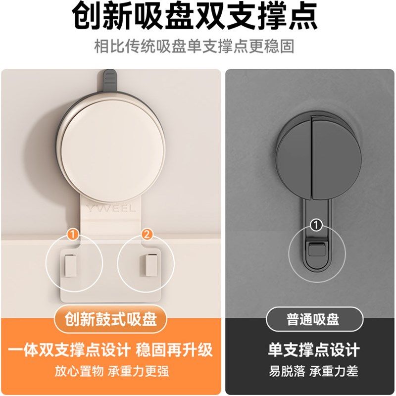 吸盘挂钩厨房免打孔置物架锅铲勺子一排挂杆壁挂式收纳架厨具挂架,收纳整理,挂钩/粘钩,淘宝优惠券,粉丝福利购,淘宝优惠卷