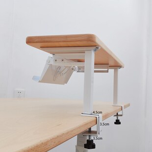 实木桌面置物架伸缩折叠隐藏式阅读架儿童学习桌书架书桌上收纳架