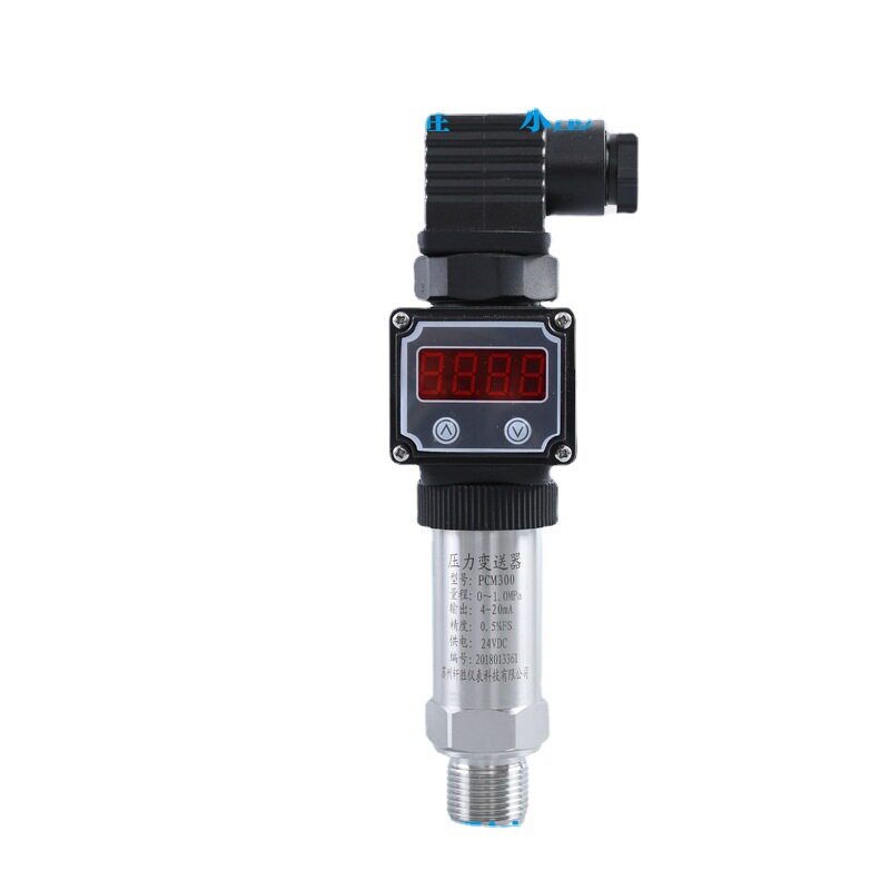 PCM300LED扩散硅数显压力变送器4-20mA现场显示压力变送器
