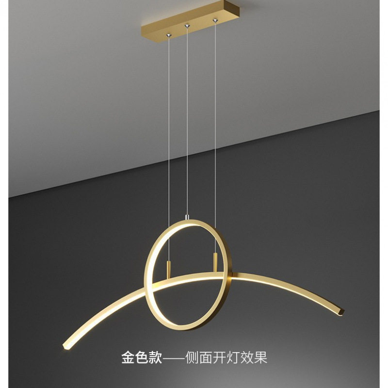 餐厅灯吊灯创意个性led长条餐桌饭厅灯LED吧台灯具灯饰吊灯LED