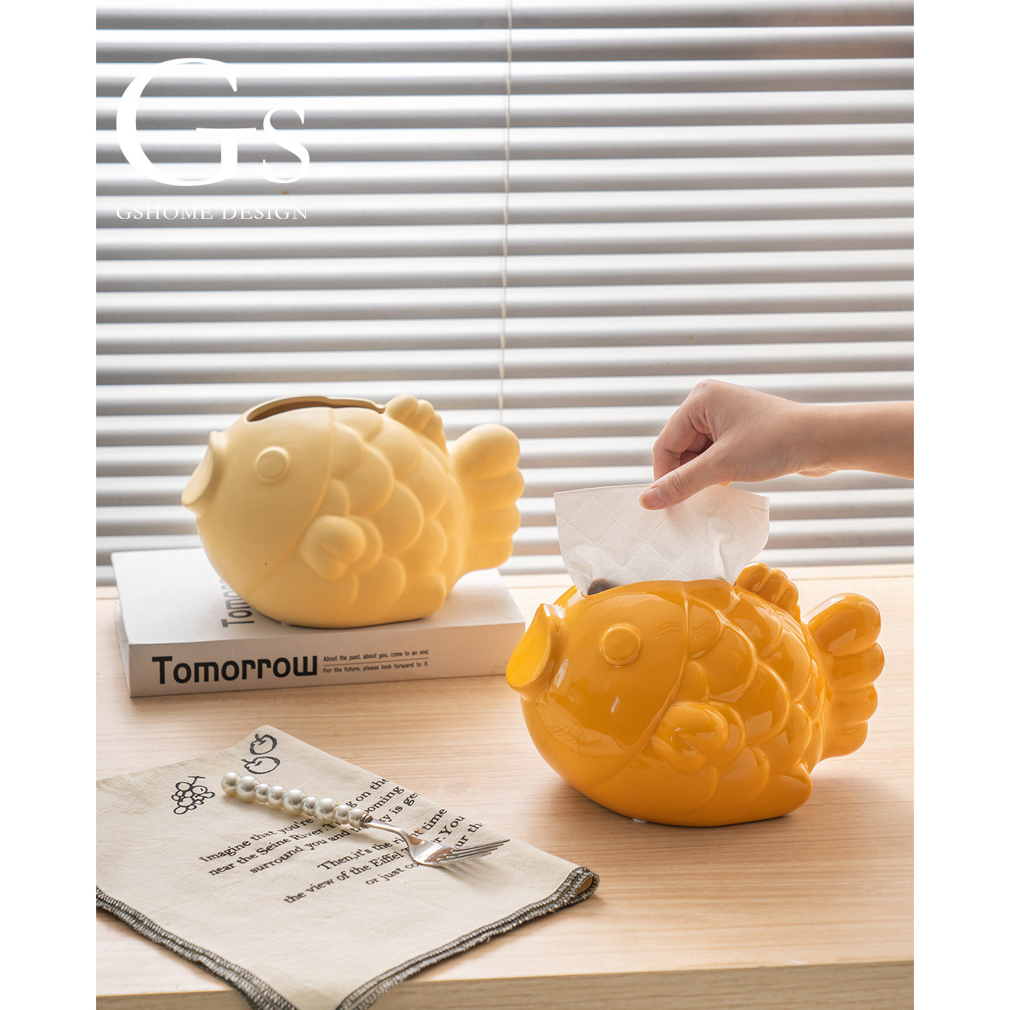 高级精致纸巾盒艺术感有趣客厅餐桌面稀奇古怪的抽纸收纳摆件陶瓷,收纳整理,纸巾盒,淘宝优惠券,粉丝福利购,淘宝优惠卷