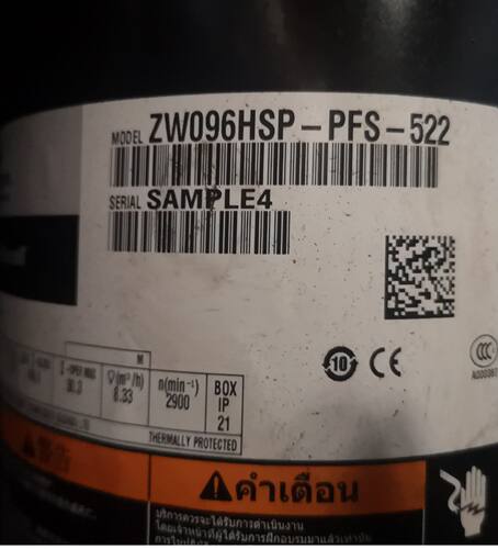 ZW096HSP-PFS-522  谷轮压缩机 新款爱默生压缩机