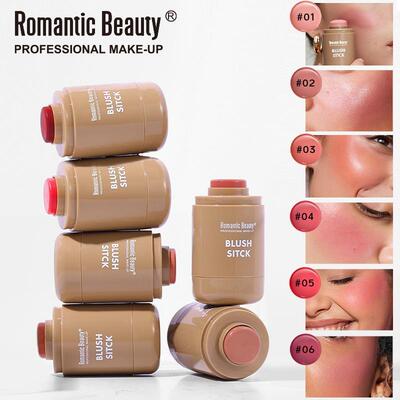 blush stick 多色膏状自然红细腻腮红膏显白持妆哑光胭脂彩妆外贸