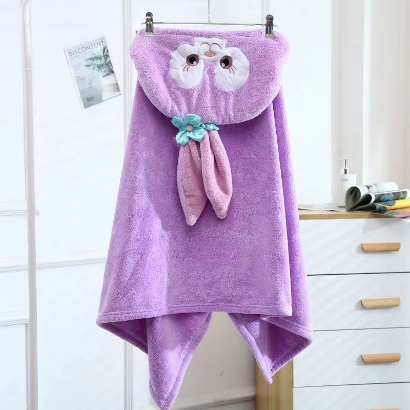 浴袍可穿戴帽子儿童浴巾女孩宝宝男童小孩男孩斗篷纯棉游泳珊瑚绒,婴童用品,浴巾,淘宝优惠券,粉丝福利购,淘宝优惠卷