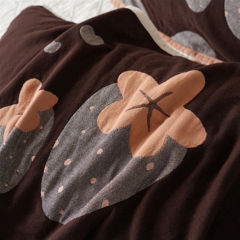 一对装枕巾 A类纯棉四层纱布枕垫 色织卡通枕头盖巾 四季款 床品,床上用品,枕巾,淘宝优惠券,粉丝福利购,淘宝优惠卷