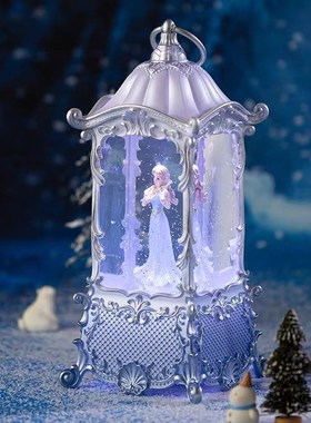 送女孩梦幻宫廷小提琴旋转公主音乐盒闺蜜生日礼物氛围感摆件装饰