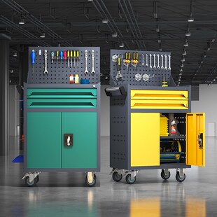 工具车小推车移动多功能车间汽修维修柜推车铁皮五金工作台工具柜