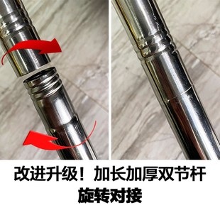 加厚加粗不锈钢拖把杆子 替换拖把杆墩布杆 直杆拖把杆家用单杆