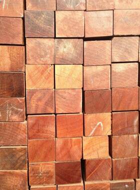 观厂家供应菠萝格木材木室外景萝格木板材XTH建筑工地板菠材