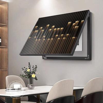 现代简0约轻LWE奢2电表箱装饰新画25款配电箱遮挡电闸强弱开关盒