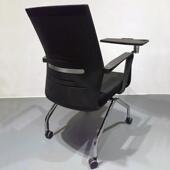 时尚 带折叠写板移动培训室字会培训椅公司开会智HHJD 352椅议慧教