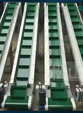 爬坡带传送带提升P10机小型皮输送机流带水线输送带升降传输送传