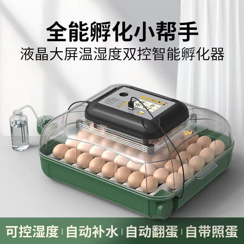 跨境直销动全自家小用型鹦鹉鸽子鸡孵箱化器孵蛋器PPO孵化孵化机