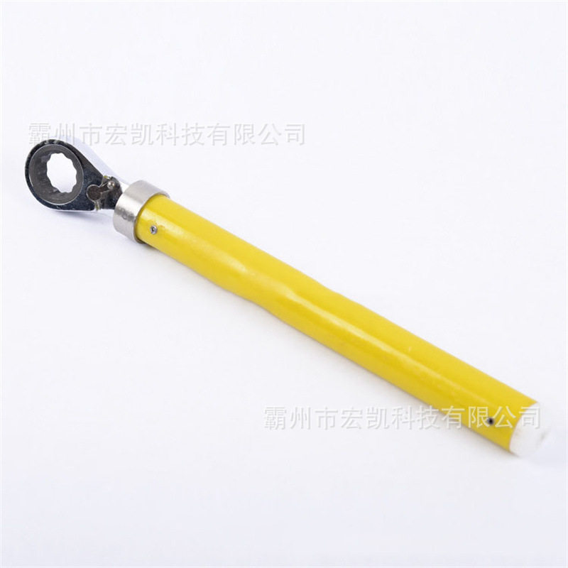 绝缘快速棘轮扳手电工绝缘耐压活动扳手绝缘套筒扳手尖尾棘轮扳