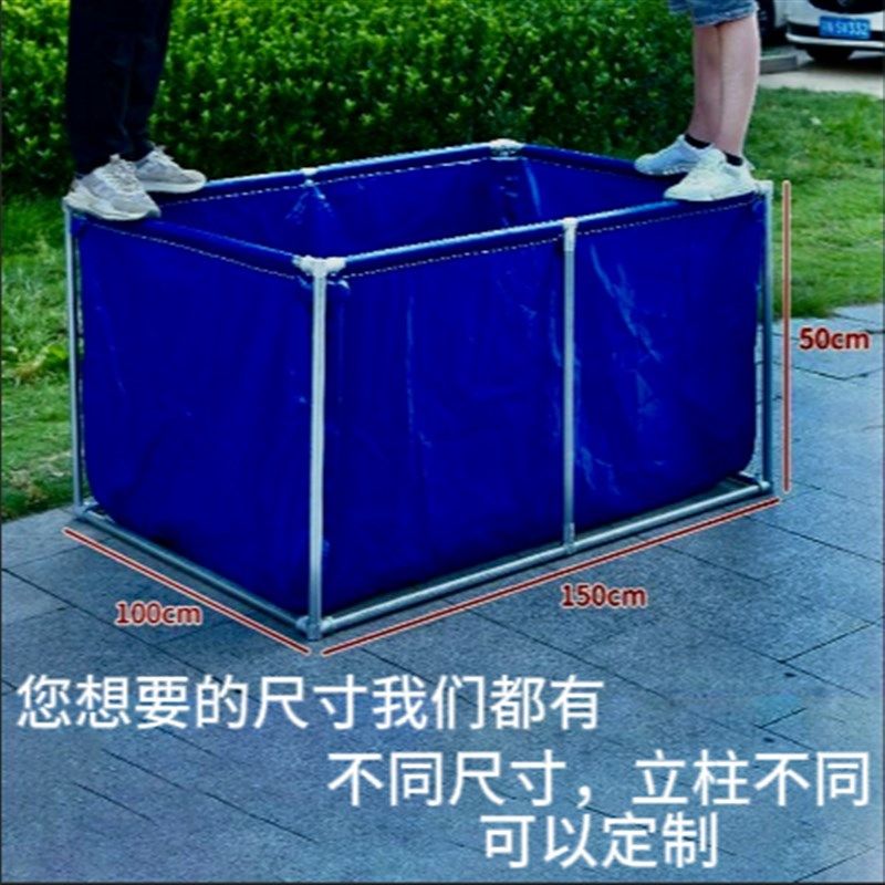 双层镀锌支架加厚帆布鱼池刀刮布家用养殖水箱防水布户外游泳水池,居家日用,防雨布,淘宝优惠券,粉丝福利购,淘宝优惠卷