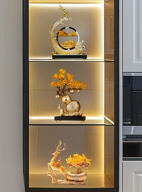 流沙画酒柜装饰品摆件轻奢高档客厅电视柜办公室高端大气上档次