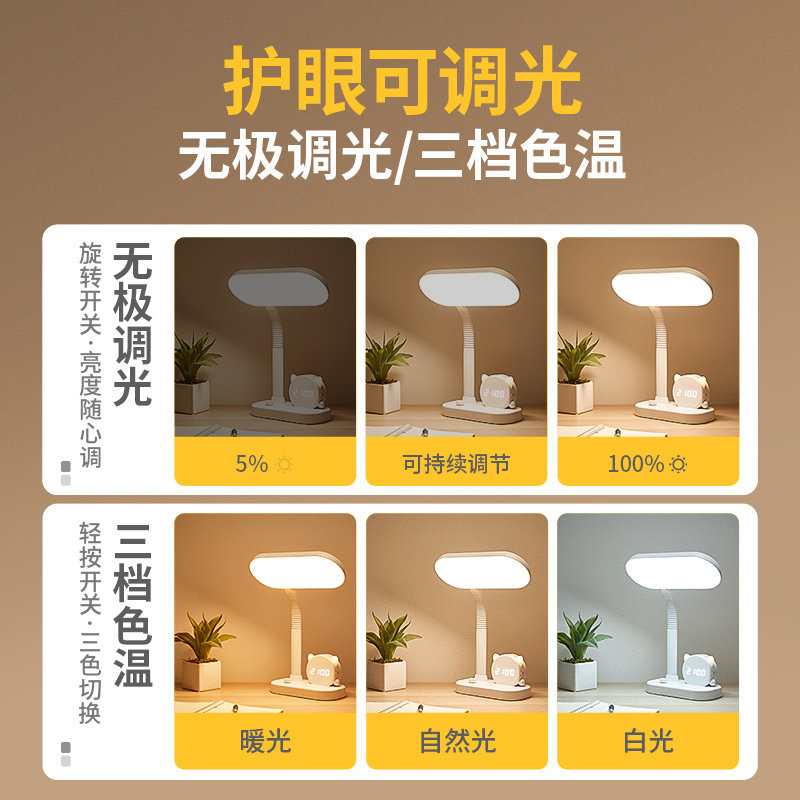 LED台灯护眼书桌充电插电小学生宿舍床头学习专用儿童写字写作业