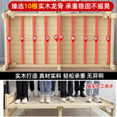 折叠床实木90cm单人床家用1.2米硬板木质床办公室午休床租房小床