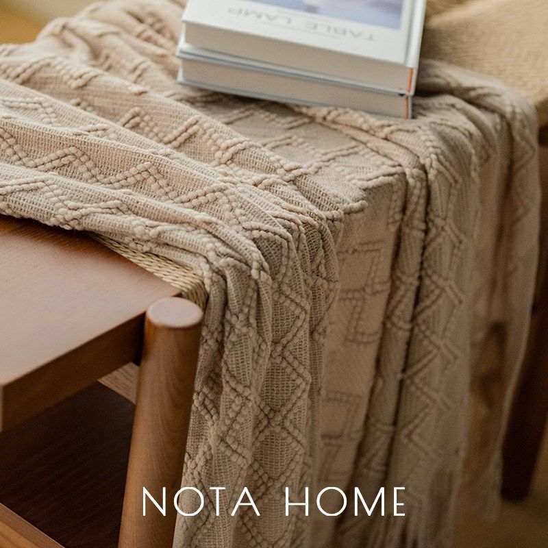 中古风沙发毯新房软装空调毯夏季午睡毯拍照背景毯酒店床尾巾搭毯,床上用品,休闲毯/毛毯/绒毯,淘宝优惠券,粉丝福利购,淘宝优惠卷