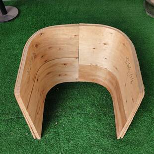 老板板弯曲板休闲沙发椅桉木毛坯木曲沙椅发弯椅胶合板MJC实木板