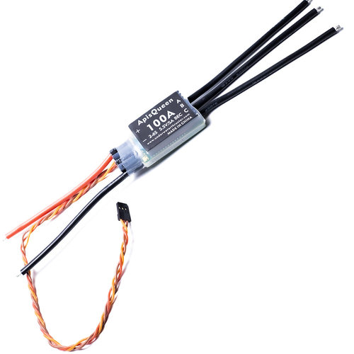 12V 24V无刷电机驱动 电调 电子调速器单双向100A APISQUEEN防水