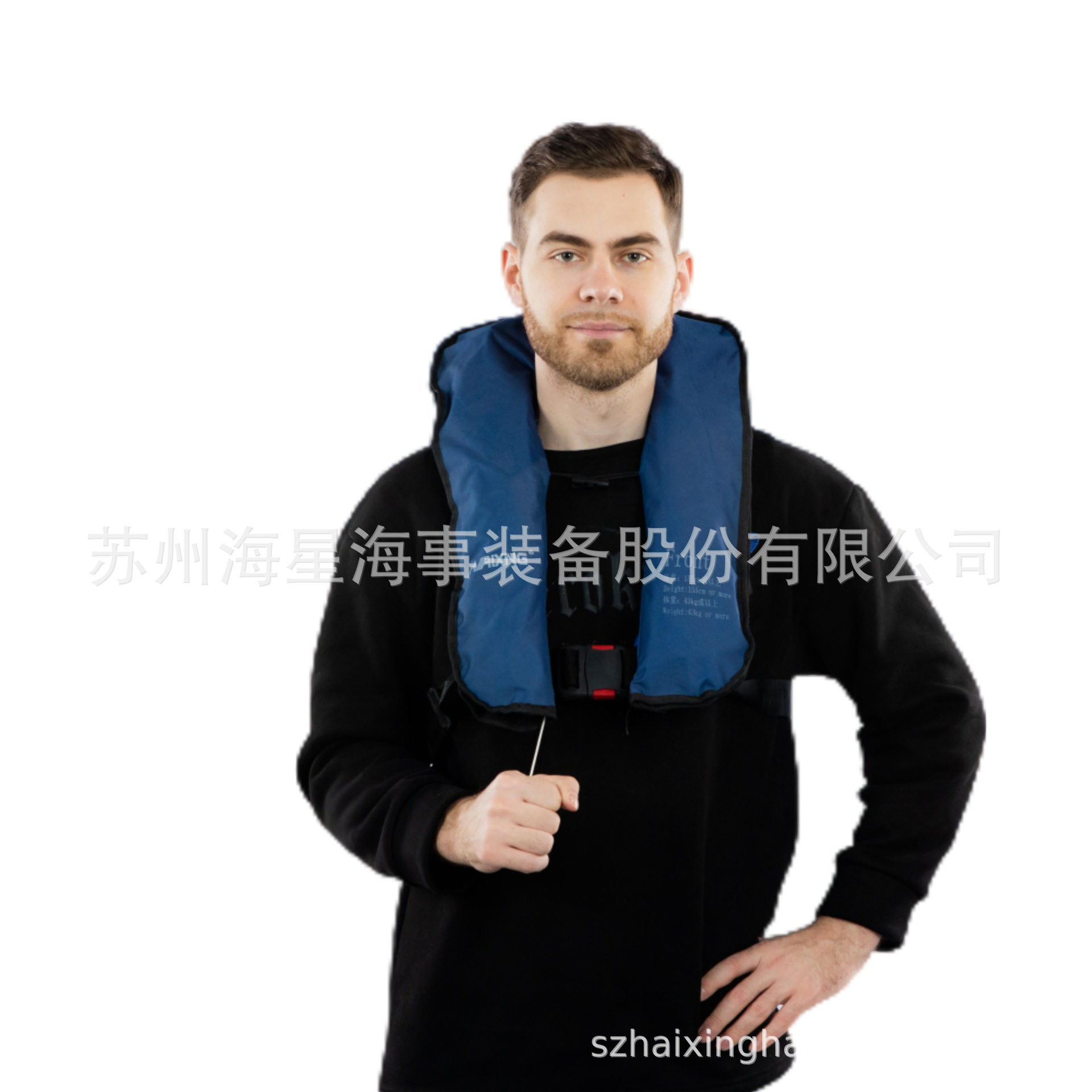 HXY-A9单气囊气胀工作救生衣落水自动释放可口吹工厂直发支持印字