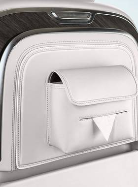 腾势D9车桌载挂式纸巾盒EN叠DZA专用座椅靠22-25款背折小板纸巾套