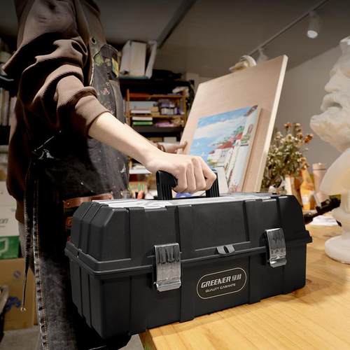 绿功林美术生工具箱小学生一年级家用收五770金纳盒手画具多能提