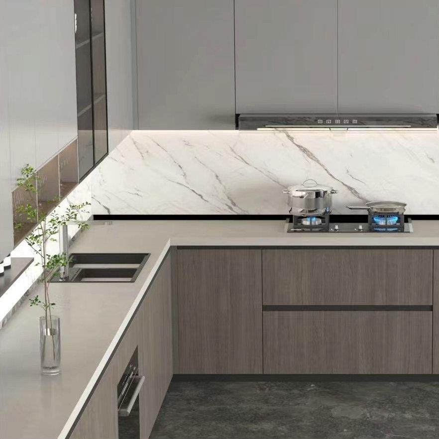 沃顿岩板贝佳斯大板xp-001智联8桌0*2600mm厨房可0切菜面岩板哑光