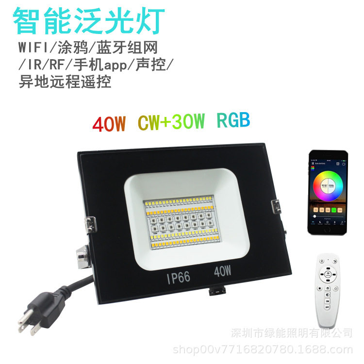 RGB户外IP66花园氛围泛光灯