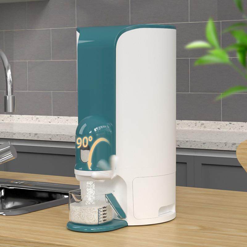 按压0计量米桶家用防SFL虫潮防储米箱密封式米装大米的罐收纳盒缸