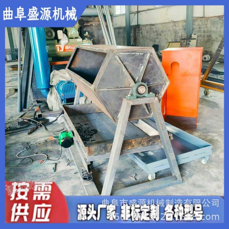 盛焊瘤切角割件去油卵锈研磨机鹅539石打源磨去毛刺六滚筒抛光机