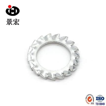 635Mn锯弹簧白锌外齿锁TLD紧垫圈钢GB862.2外多齿防松垫圈Φ-Φ20