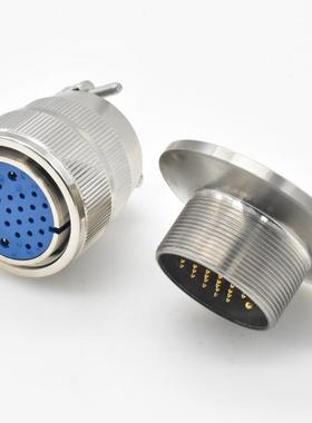 KF40-3芯圆盘式气密性连接器玻璃烧结MX2831PJZY公母配1套-接头