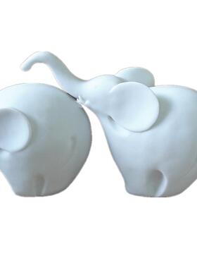 酒现代简约家居饰品厅大象母子象摆件客电视玄关NA115创意工艺品